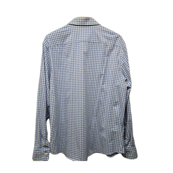 UNTUCKit Button Down Shirt Mens XXL Performance Nylon Stevens Long Sleeve Plaid - Picture 3 of 8